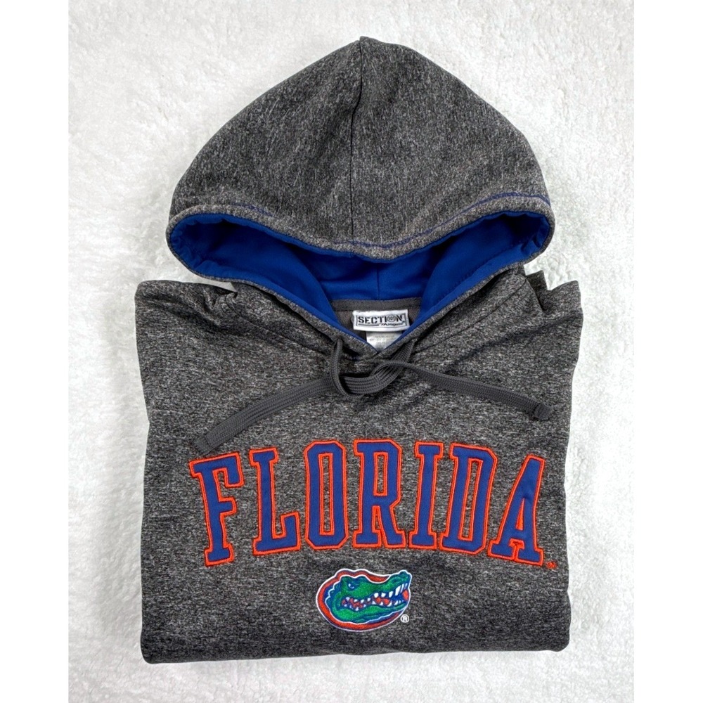 Florida Gators NCAA Hoodie Mens Medium Gray Heather Performance Sweatshirt
